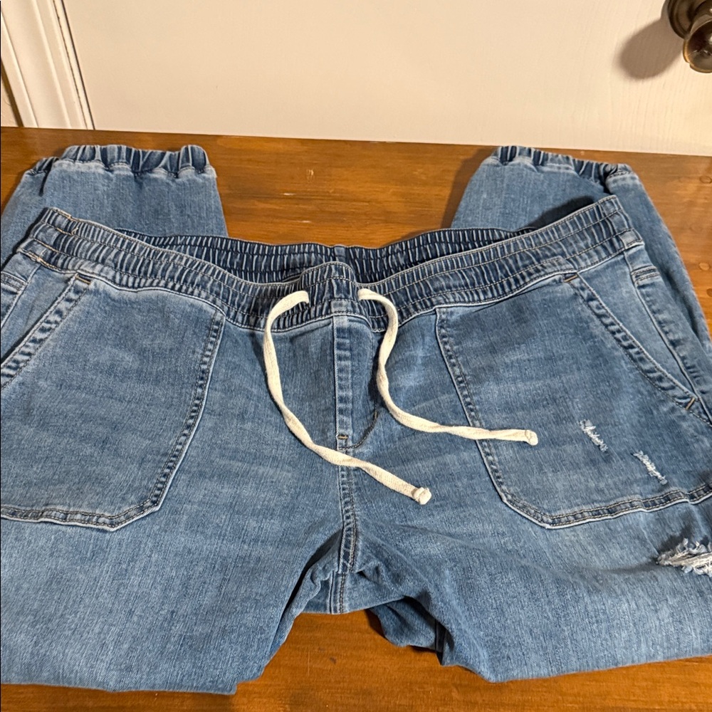 Lane Bryant Relaxed Jogger Jeans with Drawstring